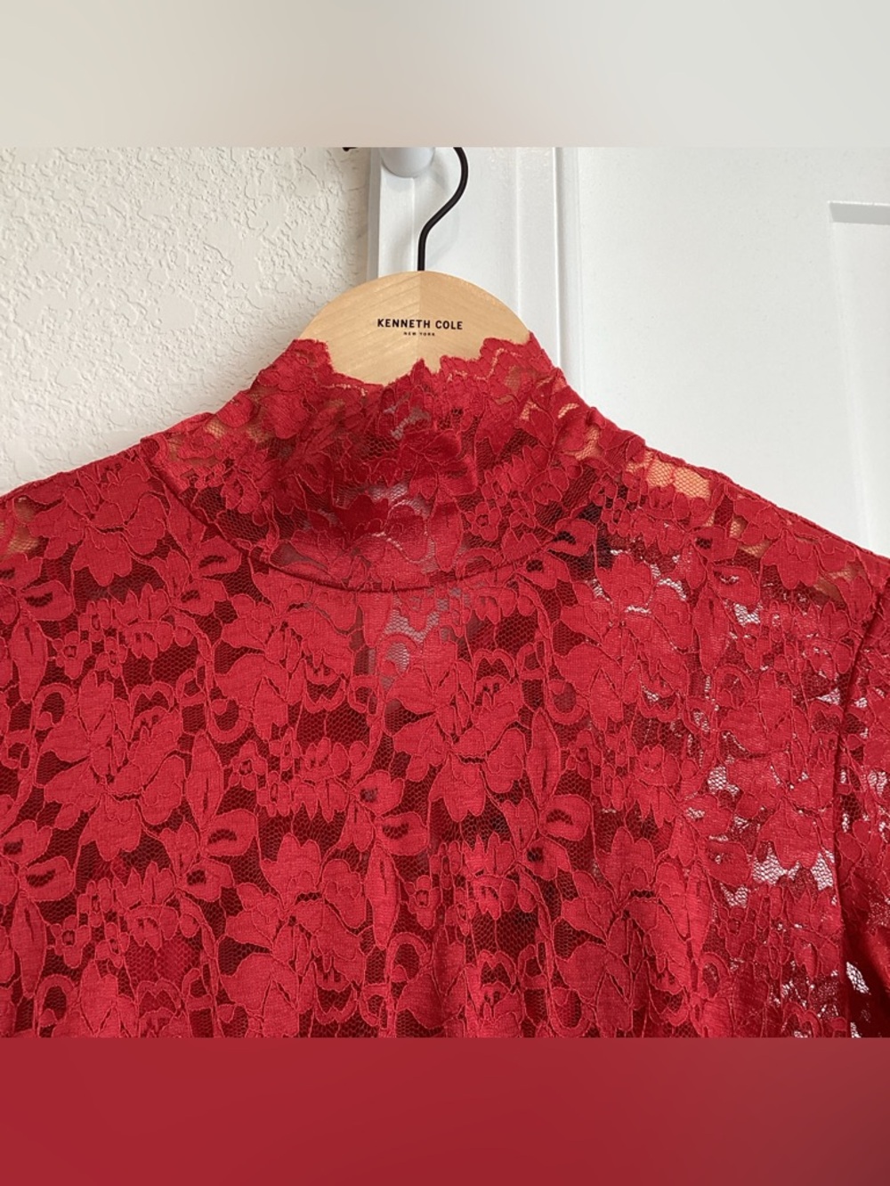 Anthropologie AFRM Joysel Lace Long-Sleeve Mock-Neck Slim Bodysuit Dress NEW - Picture 14 of 16
